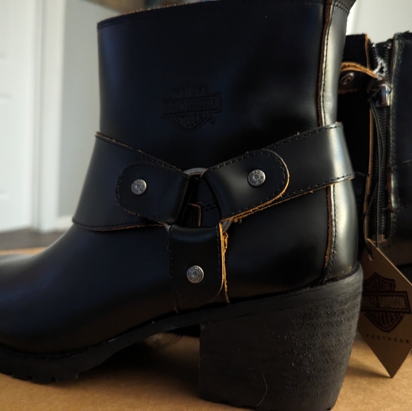 Harley Davidson Lalanne Harness Motorcycle Boots NWT - Picture 4 of 8